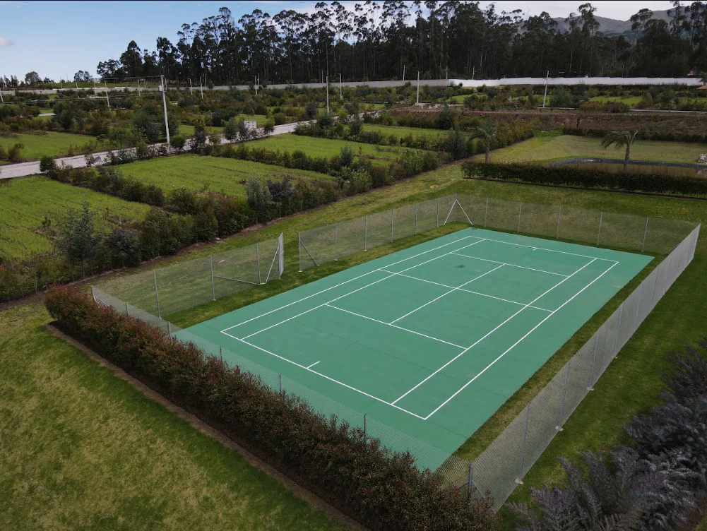 La Castellana - Cancha de tenis (vista aérea)